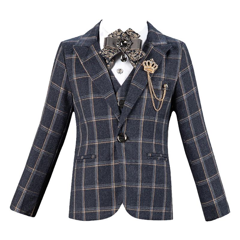 男童秋冬季西服套装礼服