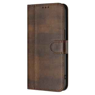 适用三星Galaxy A73 5G翻盖手机壳Samsung A56皮革保护套A54掀盖a15对开挂绳s25Ultra蓝棕A32红黑色Flip Case