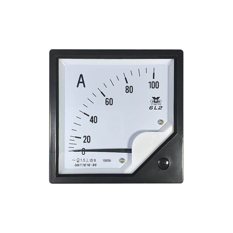 6L2交流电流表30a 50/5A 100/5A安培表指针仪表ac80*80mm机械安装