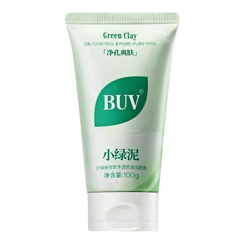 [徐艺洋同款] BUV小绿泥叶绿素植萃净透控油洗面奶收缩毛孔去黑头