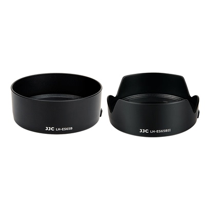 jjc适用佳能es-65b50mm遮光罩