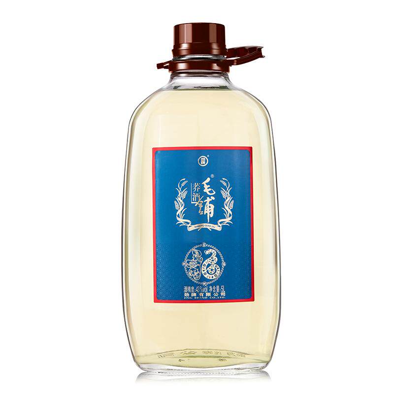 贺岁毛铺苦荞酒43度5L玻璃瓶10斤大桶装实惠送人官方旗舰店