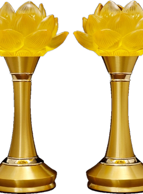 充电插电莲花灯菩萨佛供灯