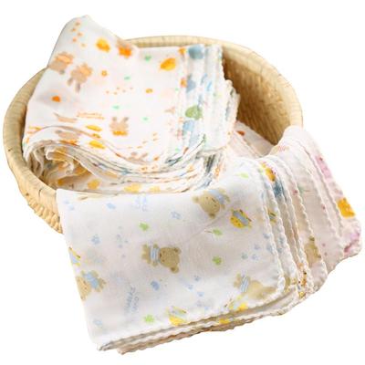 新生婴儿纱布口水巾宝宝纯棉手帕小方巾纱巾喂奶手绢夏季薄款超柔