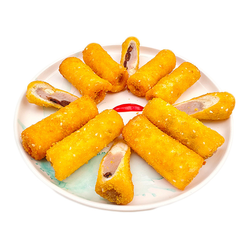 英佳脆皮芋卷300g10条油炸点心红豆香芋面包卷餐厅家庭小吃糕点