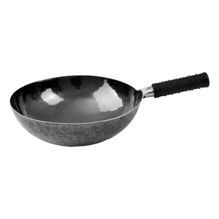 鲁匠师章丘手工铁锅官方旗舰无涂层不粘家用古法手工锻打老式炒锅