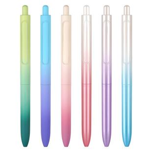 点石渐变时空舱黑色按动中性笔0.5mm速干双珠顺滑太空舱笔签字笔办公学生日常用笔刷题考研速干墨水 DS-0152