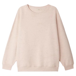 Sessun 葡萄牙针织纽扣式杂色抓绒宽松卫衣时尚复古经典休闲上衣