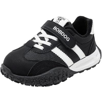 巴布豆童鞋儿童加绒鞋子2025新款秋冬款女孩加厚二棉鞋男童运动鞋