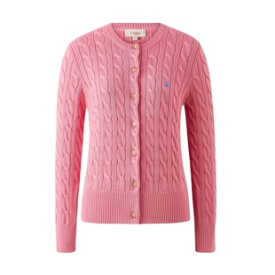 【匹马棉】Eland衣恋毛针织衫女纯棉春日棉花糖毛衣外套25夏新款