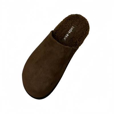 韩版绒面方头厚毛毛拖鞋