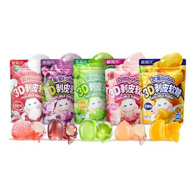 新期天50%果汁含量3D剥皮软糖