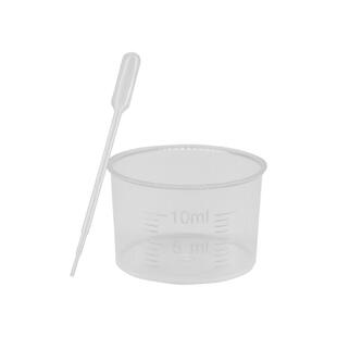 10ml量杯+1ml吸管+量勺组合塑料刻度杯园艺农用用药烧杯量杯滴管