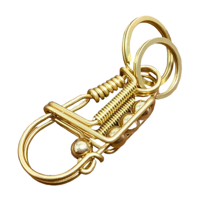 手工钥匙扣不锈钢黄铜