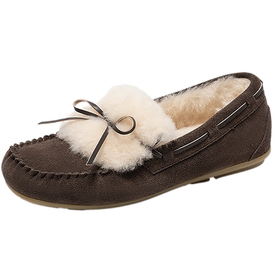 natursun加绒乐福鞋舒适休闲