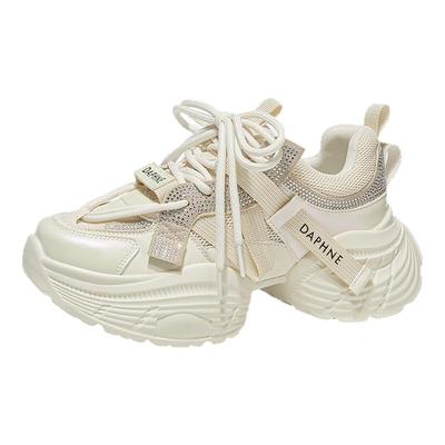 达芙妮女休闲老爹鞋时尚运动网鞋
