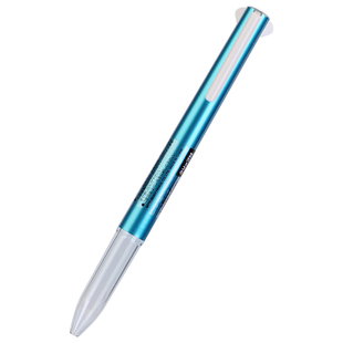 日本UNI三菱STYLE FIT系列UE3H-159学生三功能按动笔壳透明/金属