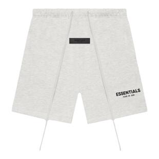 正品现货 Fear of God FOG Essentials 22SS植绒字母棉质休闲短裤