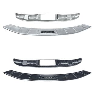 适用24+款福特野马七代Mustang专用内外后护板不锈钢门槛条迎宾贴