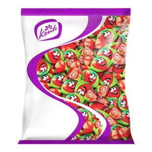 俄罗斯进口水果味夹心软糖康吉牌果味糖果Q糖休闲零食喜糖500g