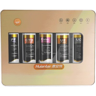 惠安特通用滤芯净水器家用直饮厨房自来水台下式五级超滤箱式过滤