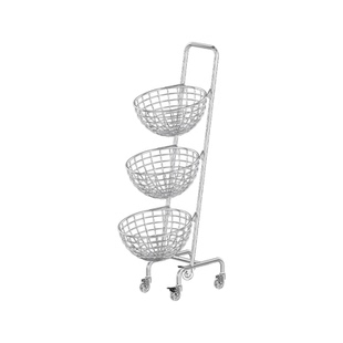 卫生间夹缝收纳篮家用三层脏衣篓小推车浴室落地分区收纳脏衣篮子