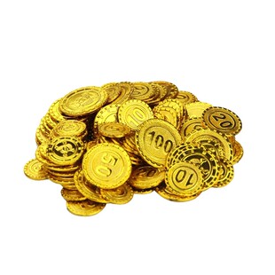 成人桌游筹码塑料金币儿童海盗玩具仿真铜币银币外国硬币零钱大包