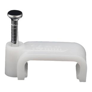 方形塑料圆线卡钢钉线卡子水泥钉墙电线卡钉卡扣走线钉明线固定器