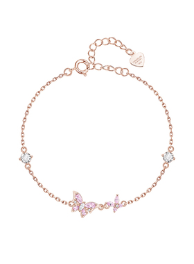 潮色绘新款冰晶蝴蝶手链