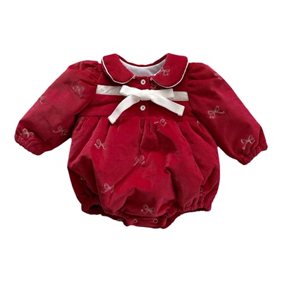 韩版ins婴儿女宝加绒连体包屁衣秋冬保暖长袖连体爬服外出洋气衣