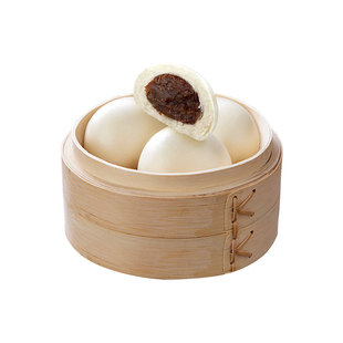 康福小豆沙包早餐速食速冻半成品传统红豆包儿童营养早点3袋包邮