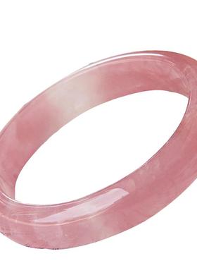 马达加斯加芙蓉石甜美粉晶手镯