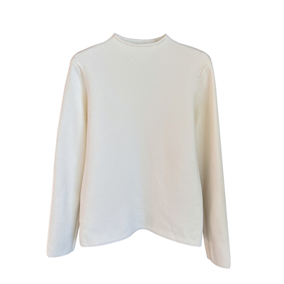 加绒加厚半高领毛衣女高级感