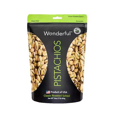 【自营】Wonderful万多福盐焗开心果454g原色无漂白零食坚果干果