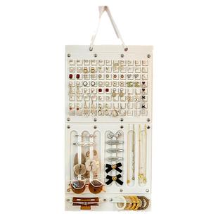 首饰收纳项链展示架耳钉墙高档精致壁挂上墙耳饰黄金饰品发饰挂袋
