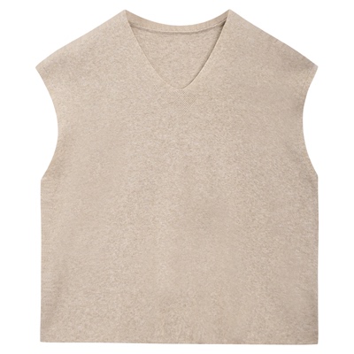 小香风V领马甲2025新款