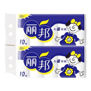 丽邦5层长卷无芯卷纸家用实惠装