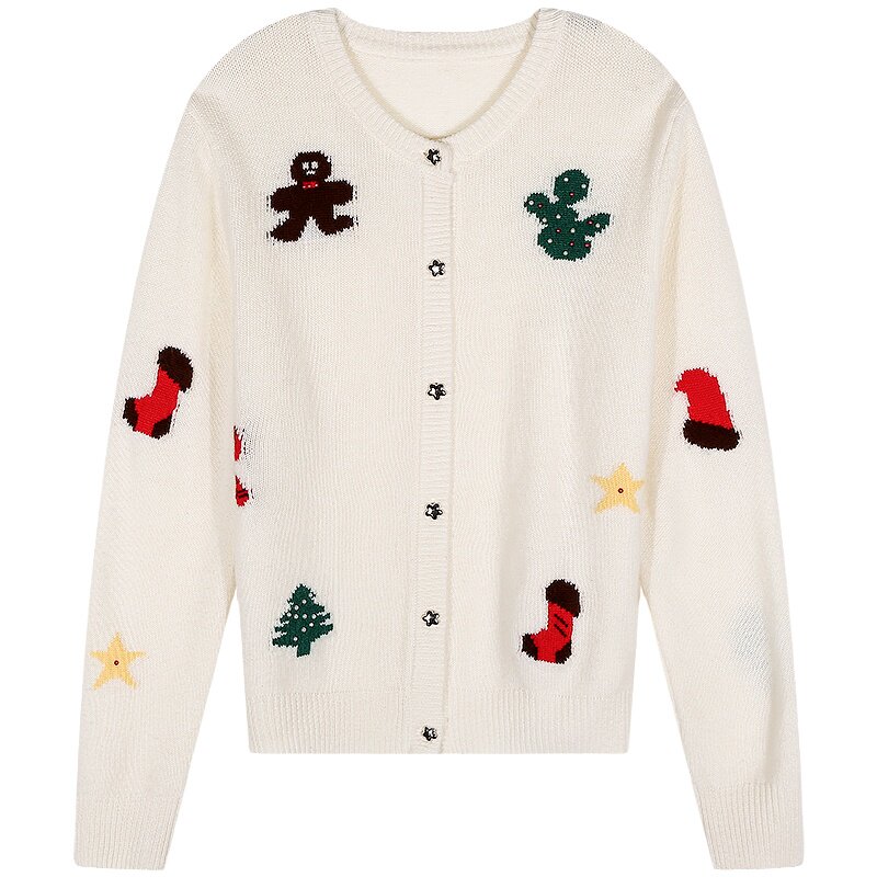 落落狷介羊毛衫女秋冬2025新款长袖保暖开衫上衣设计感小众针织衫