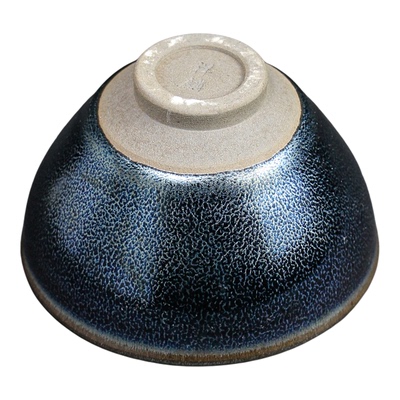 建盏主人杯茶杯高档个人专用大号变色茶盏大容量蓝麒麟原矿品茗杯