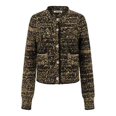 SHRO ENRO Perfect distance 女士金丝豆豆纱圆领针织开衫 301469