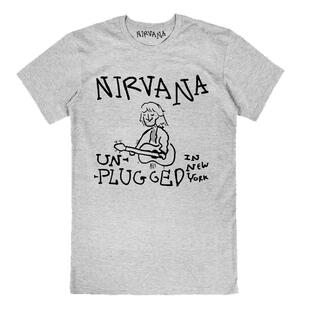夏季新款NIRVANA涅槃摇滚乐队朋克黑白线条绘画简约男士短袖T恤