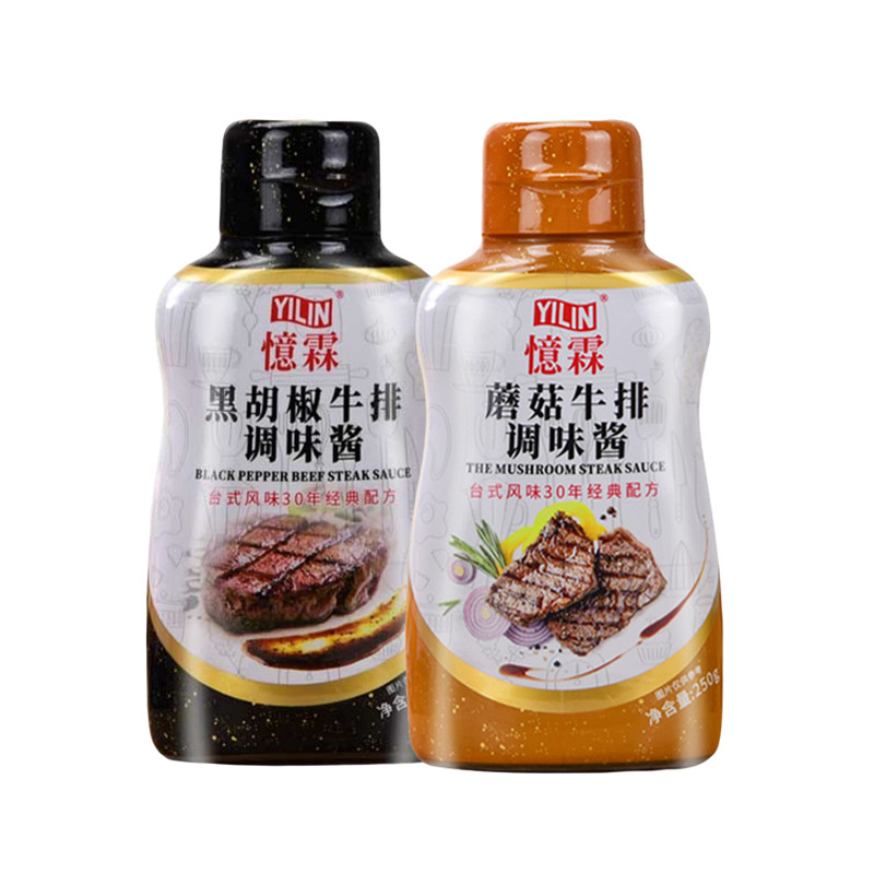 忆霖蘑菇酱黑胡椒牛排酱整箱批发