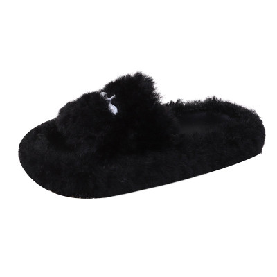 毛毛拖鞋女外穿秋冬季棉拖懒人鞋