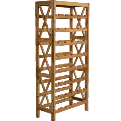 北欧风出口实木落地家用轻奢酒架