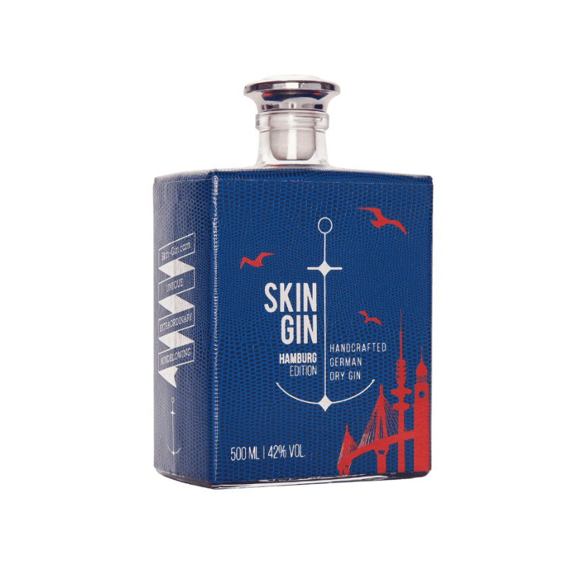 德国直邮SkinGin汉堡蓝限定金酒