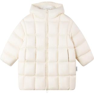 【奶酪方糖】高充绒 特氟龙三防 15D长款羽绒服90白鸭绒女童