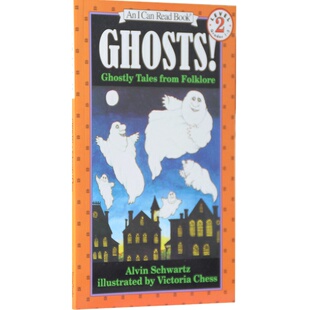 英文原版Ghosts!: Ghostly Tales from Folklore鬼!:民间传说中的鬼故事!第四阶段i can read系列分级阅读故事书正版进口读物书籍