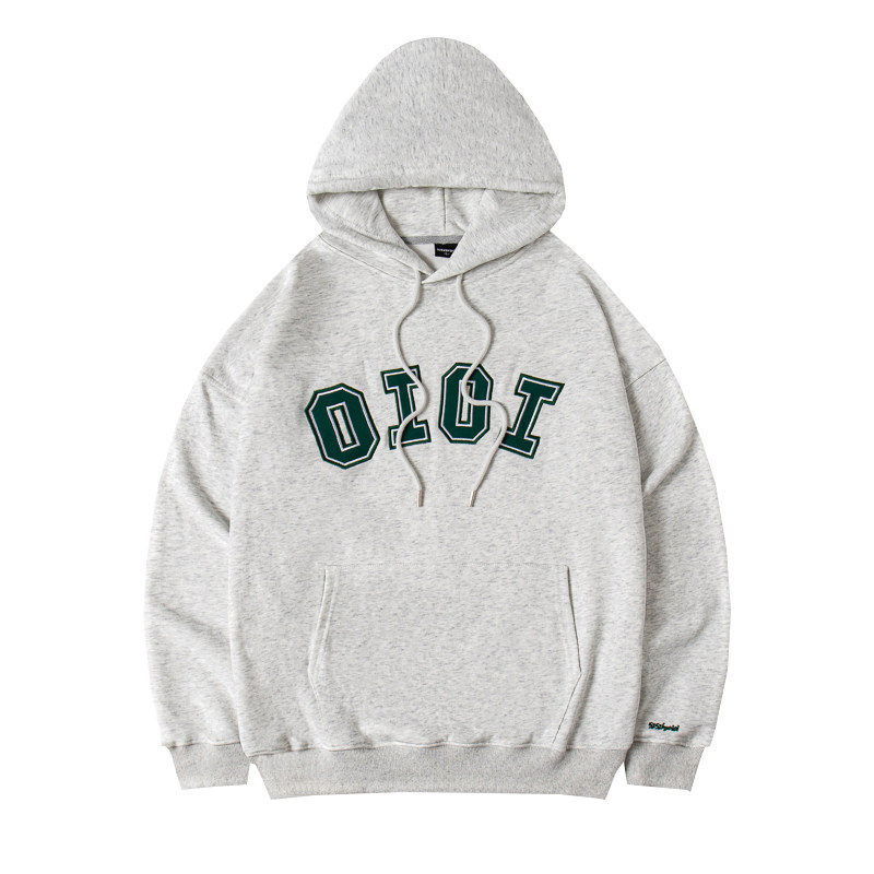 【官方正品】oioi卫衣女连帽加绒rose朴彩英同款5252秋冬情侣外套