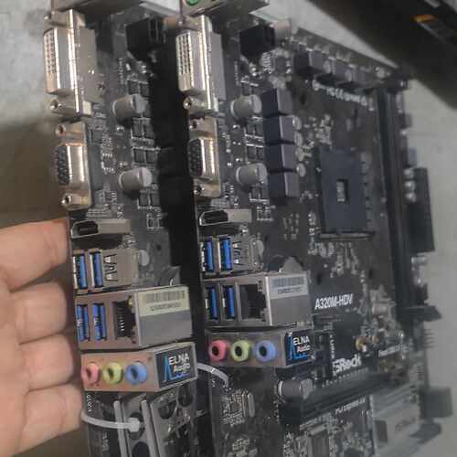 询价华擎A320M-HDV主板，件，成色如图，有点使用痕迹，