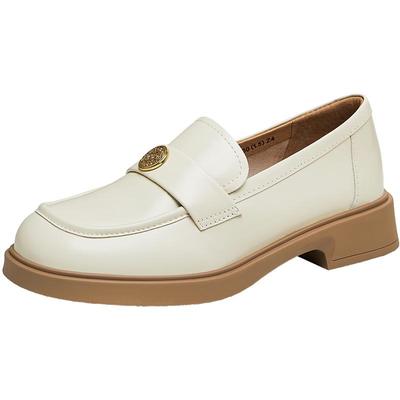 天美意平底学院英伦乐福